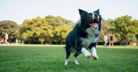 Border Collie e exercícios físicos divertidos