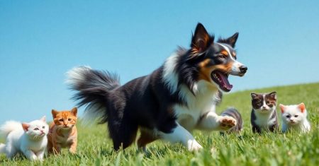 Border Collie e outros animais fofos