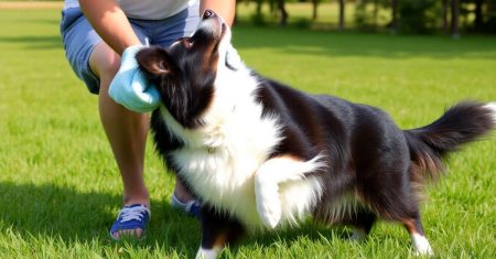 Como tratar cortes e arranhões em Border Collies