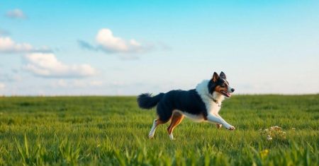 Cuidado com as patas do Border Collie hoje