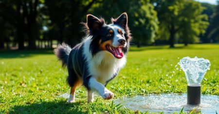 Cuidados com Border Collie no calor do verão