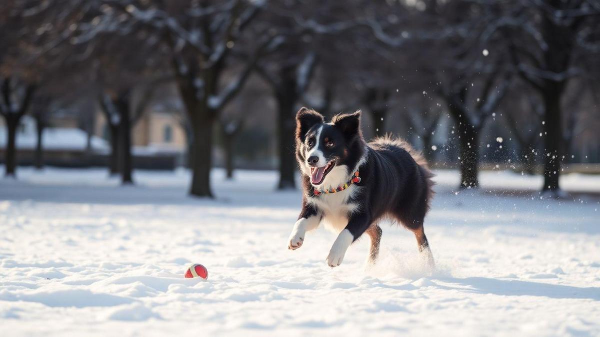 Exercícios para Border Collie no inverno