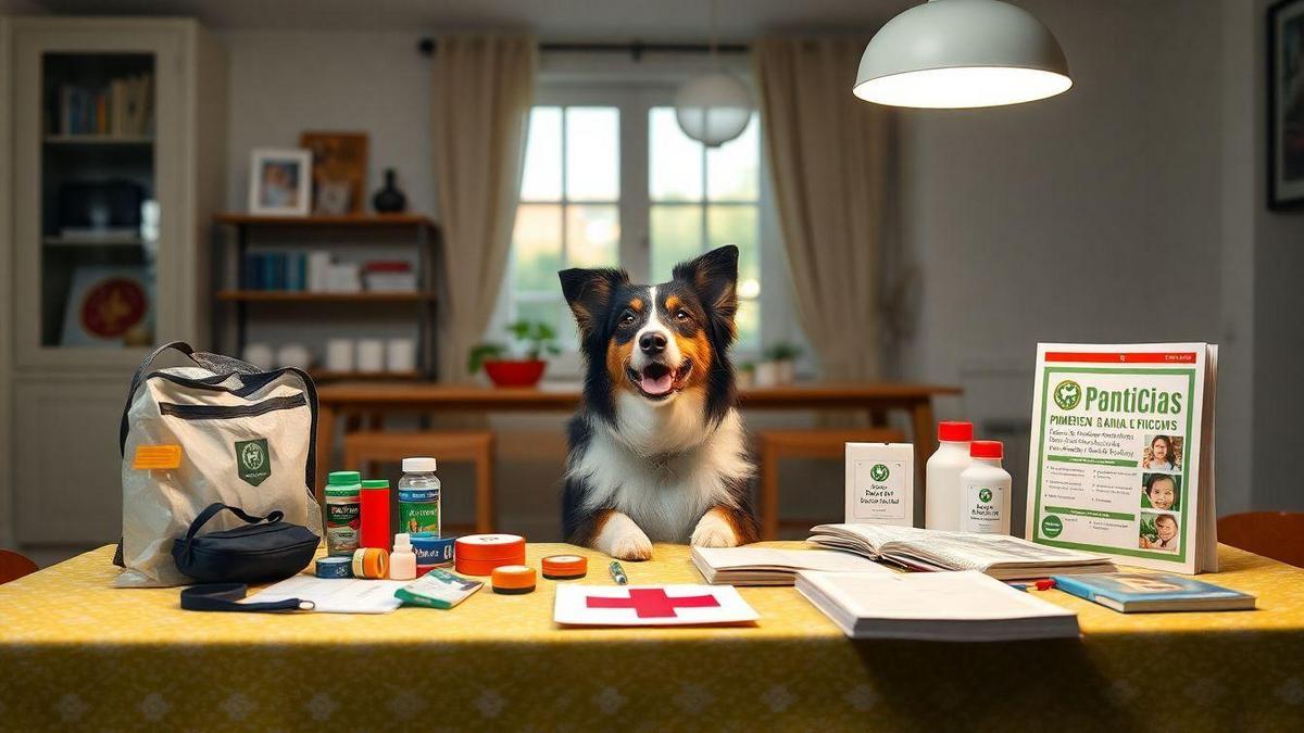 Materiais Essenciais para Primeiros Socorros de Border Collie