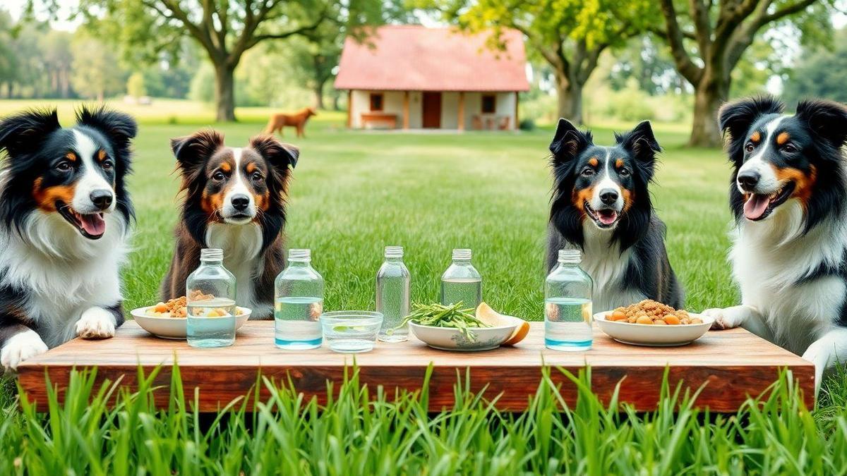 Necessidades nutricionais específicas dos Border Collies