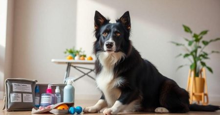 Primeiros socorros para Border Collie simples