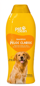 Shampoo e Condicionador Pet Clean Clareador para cães Border Collie de pelos claros.
