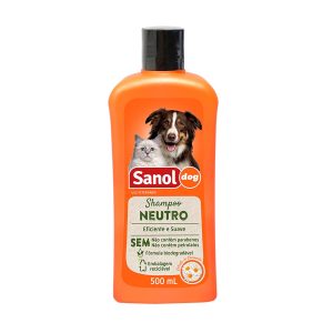 Shampoo Sanol Dog Neutro para cães da raça Border Collie.