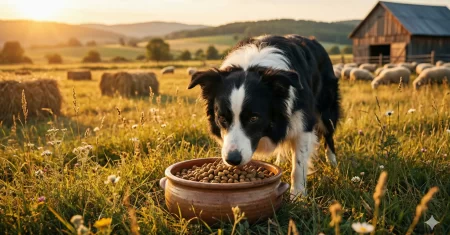 Quantidade ideal de comida para Border collies grandes