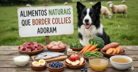 Alimentos naturais que Border Collies adoram