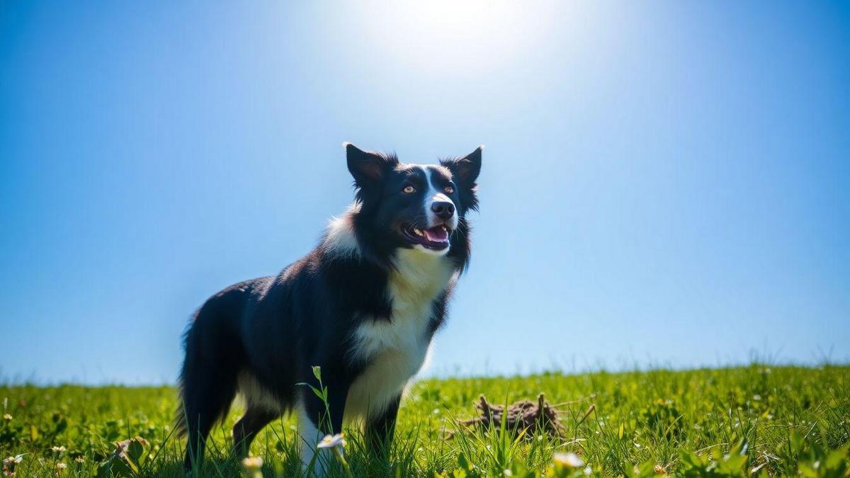 A beleza da pelagem dos Border Collies