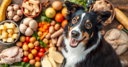 Alimentos naturais que Border Collies adoram