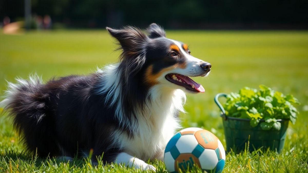 Benefícios da ração úmida para Border collies