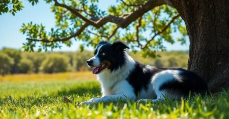 Como lidar com insolação em Border Collies