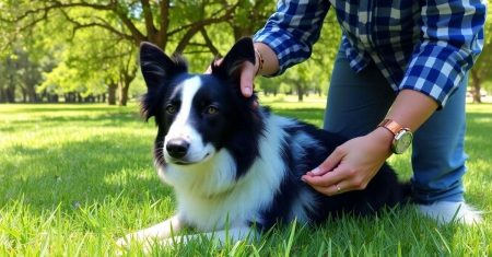 Como tratar cortes e arranhões em Border Collie