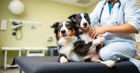 Cuidados com patas feridas no Border Collie