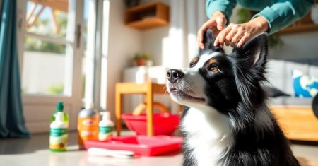 Higiene básica para cuidar do Border Collie