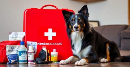 Kit de primeiros socorros para Border Collie essencial