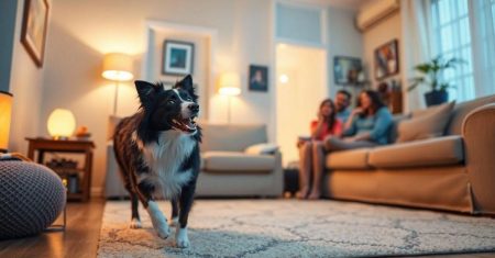 Prevenção de acidentes domésticos com Border Collie