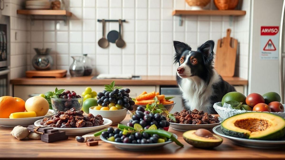 Principais alimentos perigosos para Border Collies que devem ser evitados