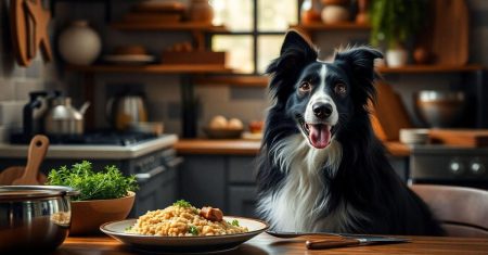 Receitas caseiras de ração para Border Collies