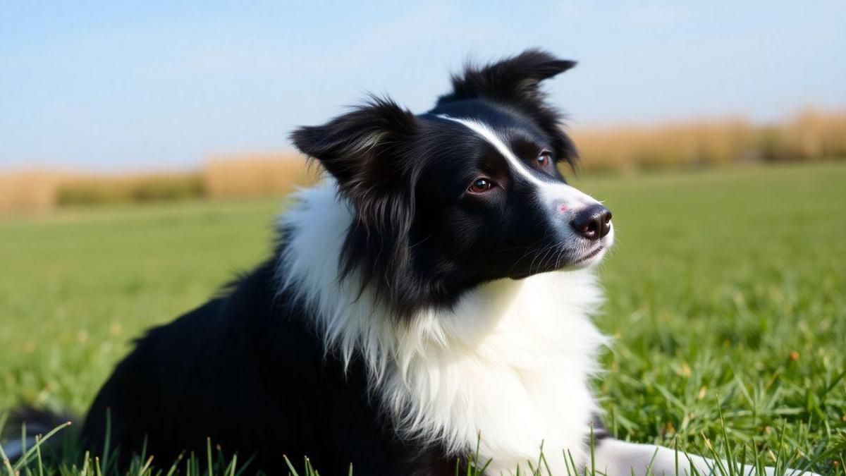 Sintomas de queimaduras em Border Collie