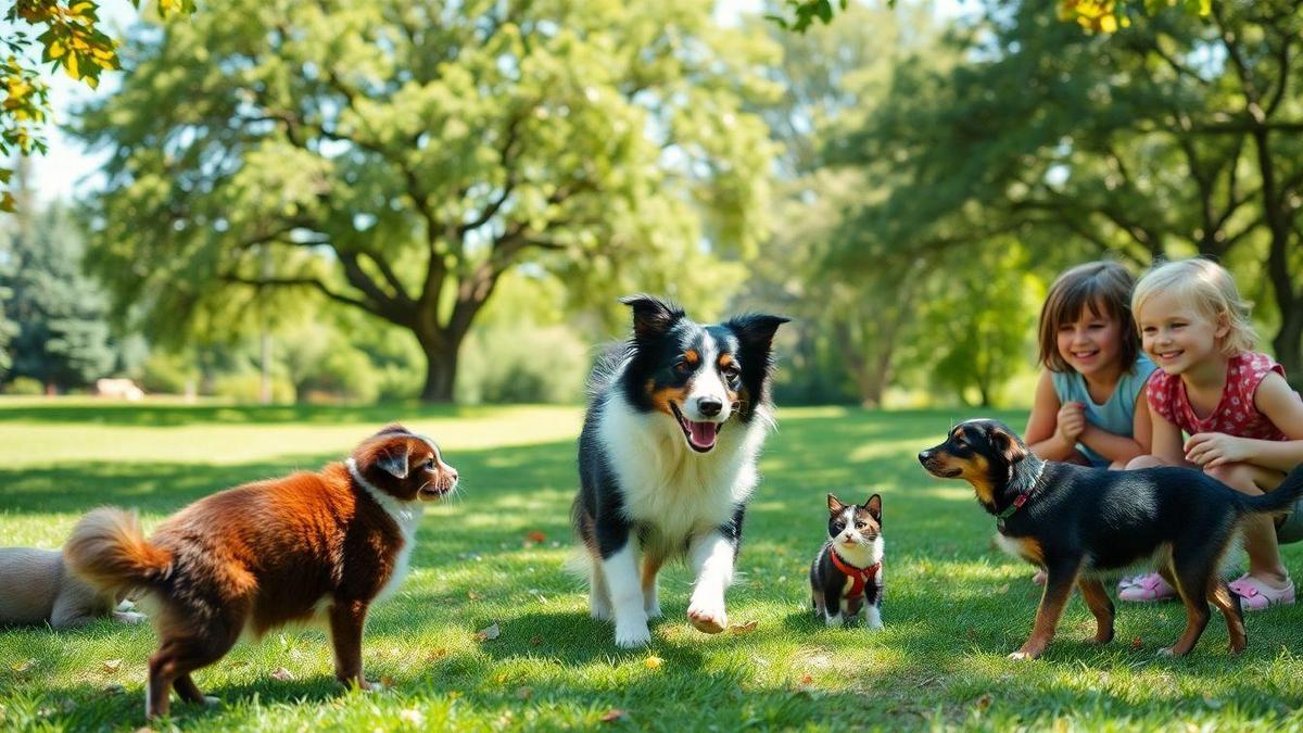 Socialização do Border Collie com Crianças e Outros Pets