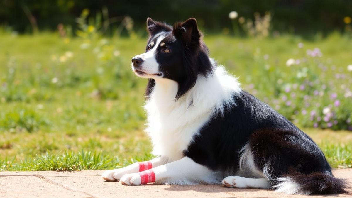 Tratamento de Feridas em Border Collies