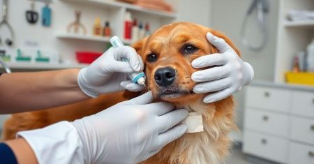 Tratamento de infecções em feridas em cães