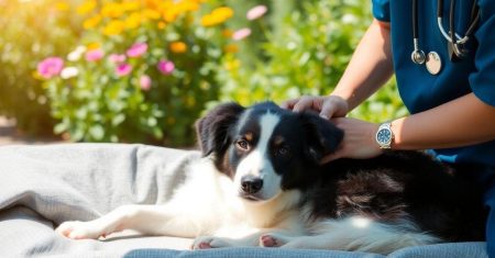 Tratamento de queimaduras em Border Collie fácil