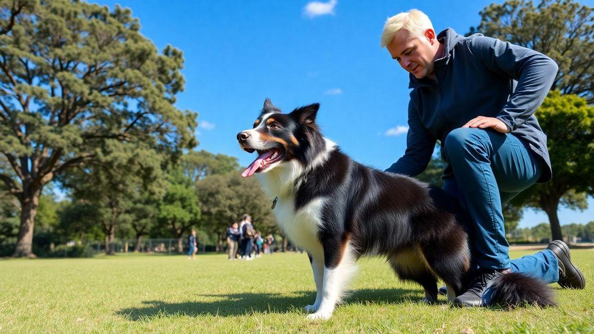 Treinamento de um Border Collie