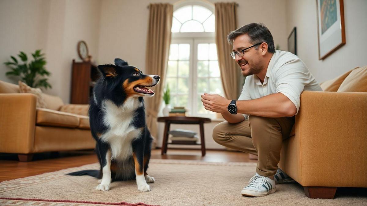 A Importância do Treinamento de Cachorro Border Collie Marrom em Casa