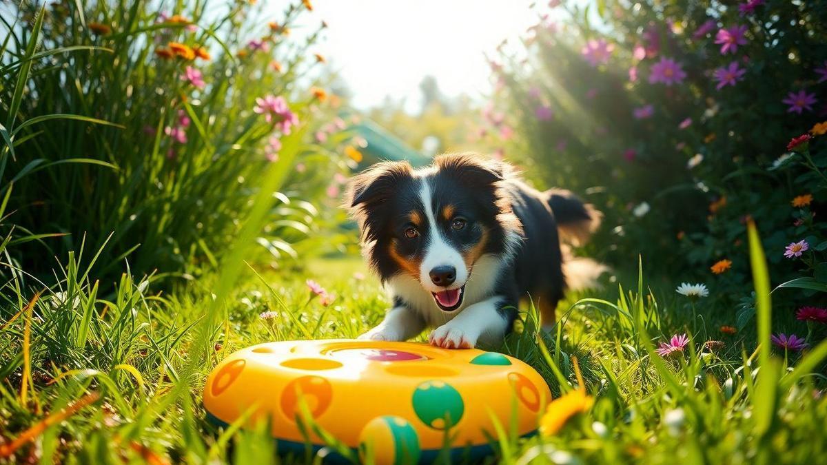 Brinquedos Interativos para Cachorros Border Collie Marrom