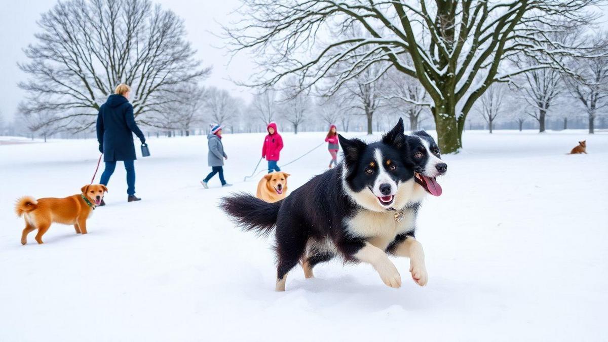 Socialização do Border Collie Durante o Inverno