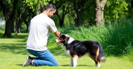 Treinamento de cachorro border collie marrom fácil