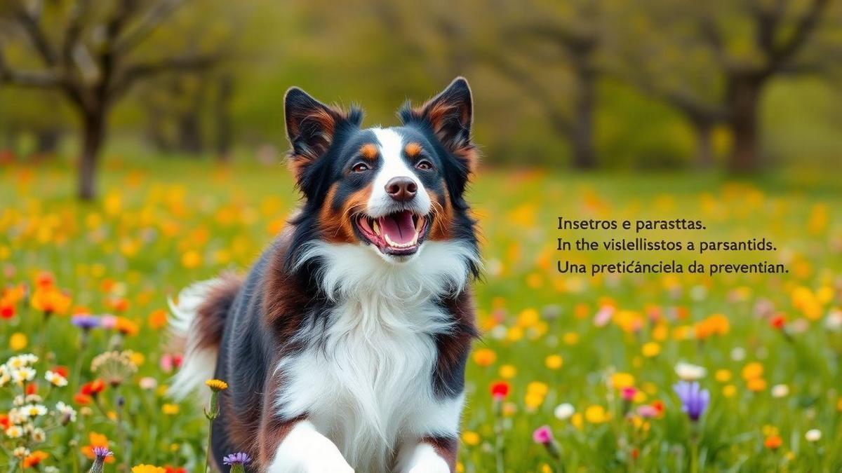 Prevenção de Parasitas no Border Collie na Primavera