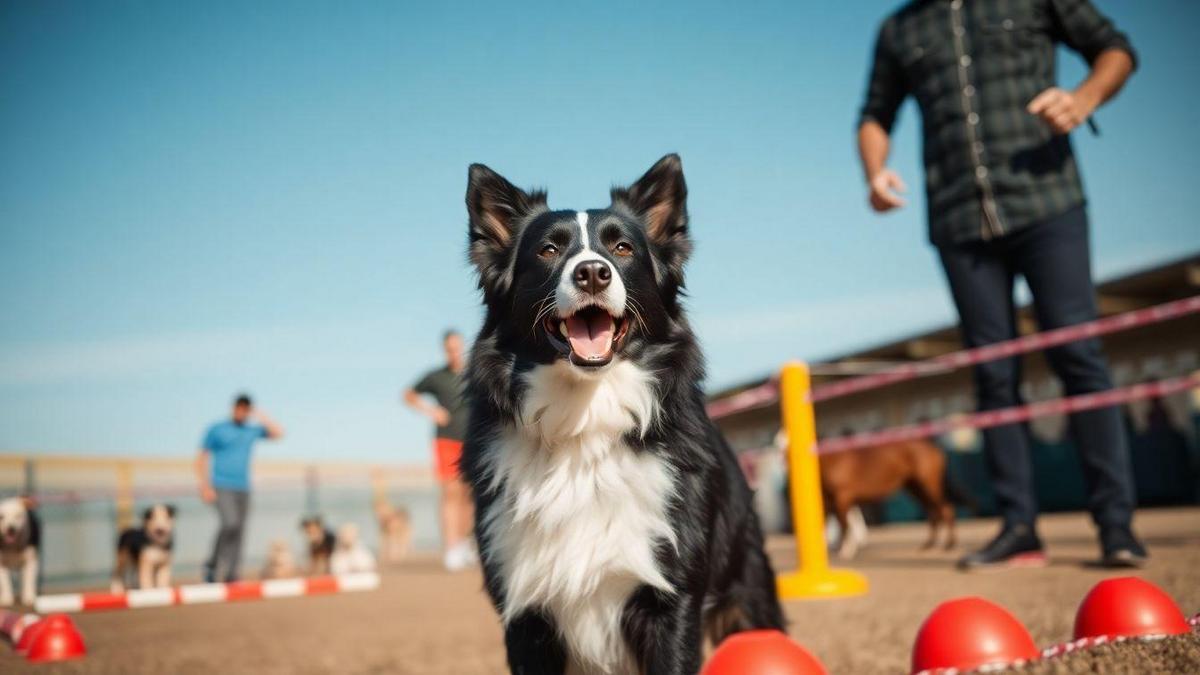 Treinamento e socialização de Border Collies sensíveis