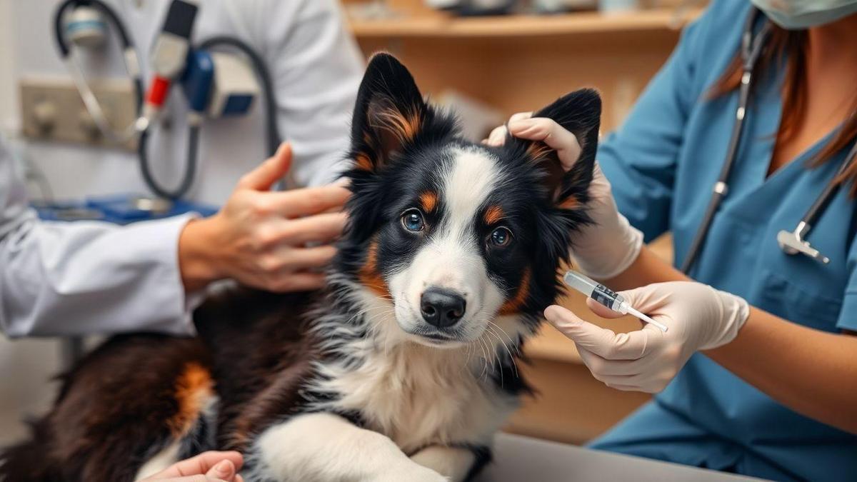 Vacinas border collie por idade
