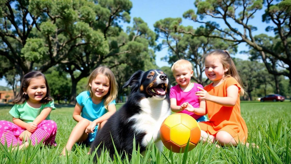 Treinamento de Border Collies com Crianças