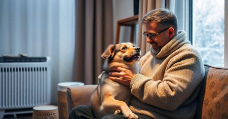 Cuidados com o pelo de cães no inverno