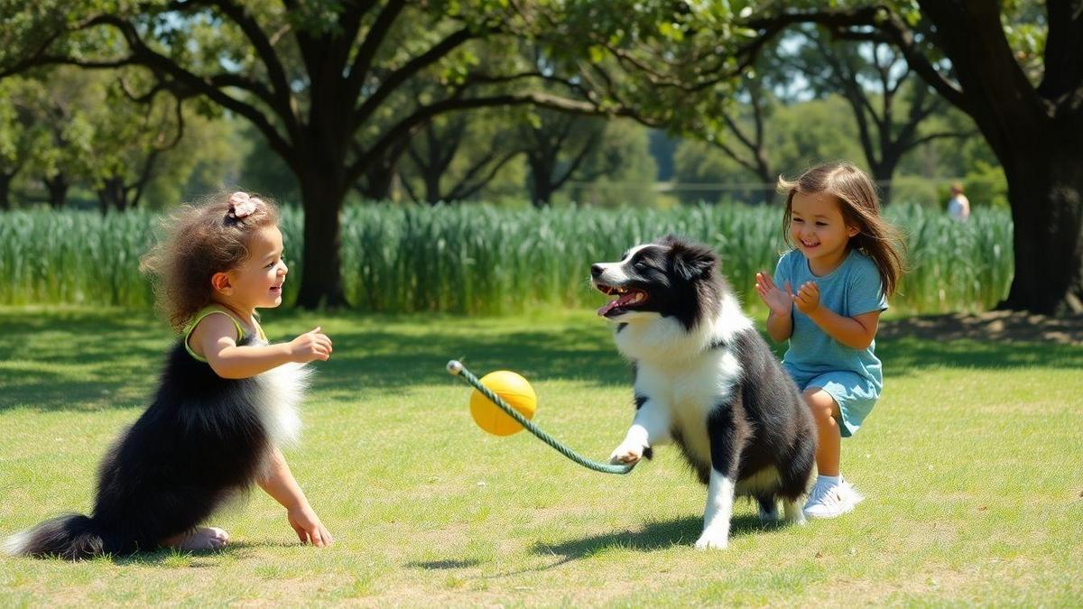 Benefícios do Adestramento de Border Collie Misturado para Crianças