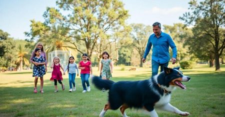Características de Temperamento do Border Collie em Famílias