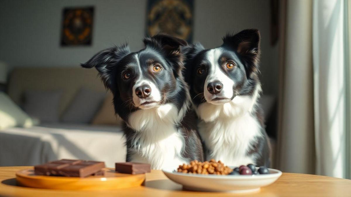 Como os alimentos proibidos afetam a saúde emocional de Border Collies