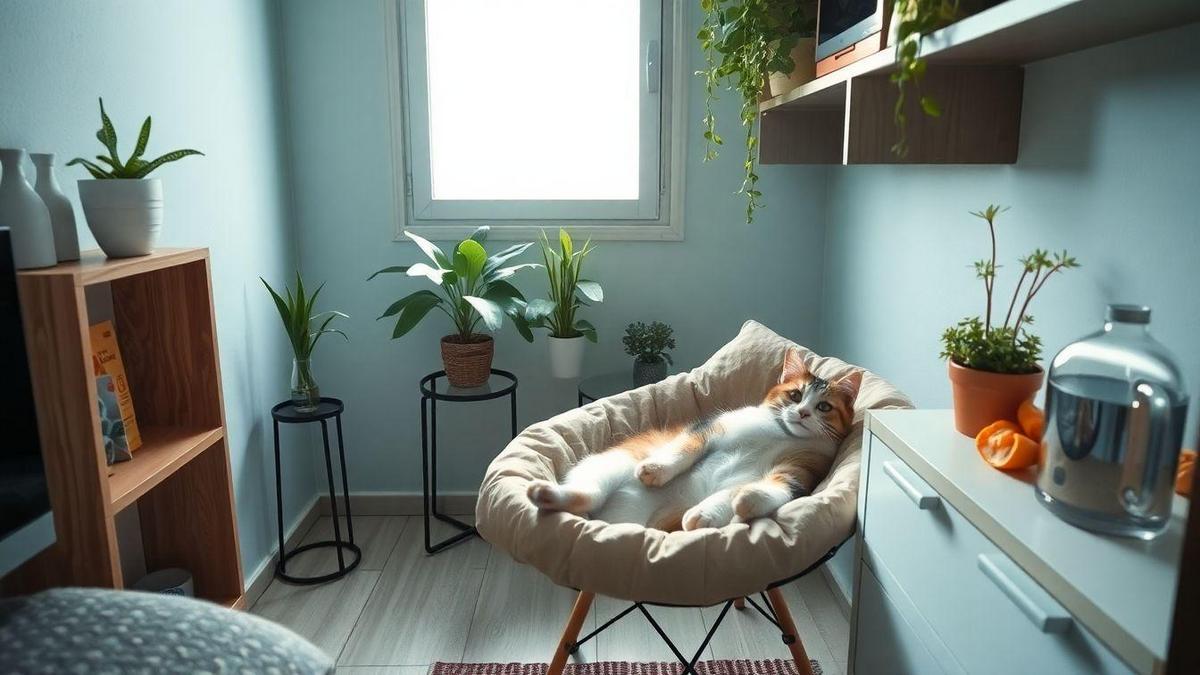 Cuidados essenciais para gatos em apartamentos pequenos: Alimentação adequada