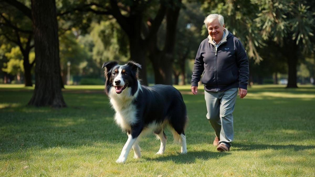 Exercícios para Border Collie Envelhecendo