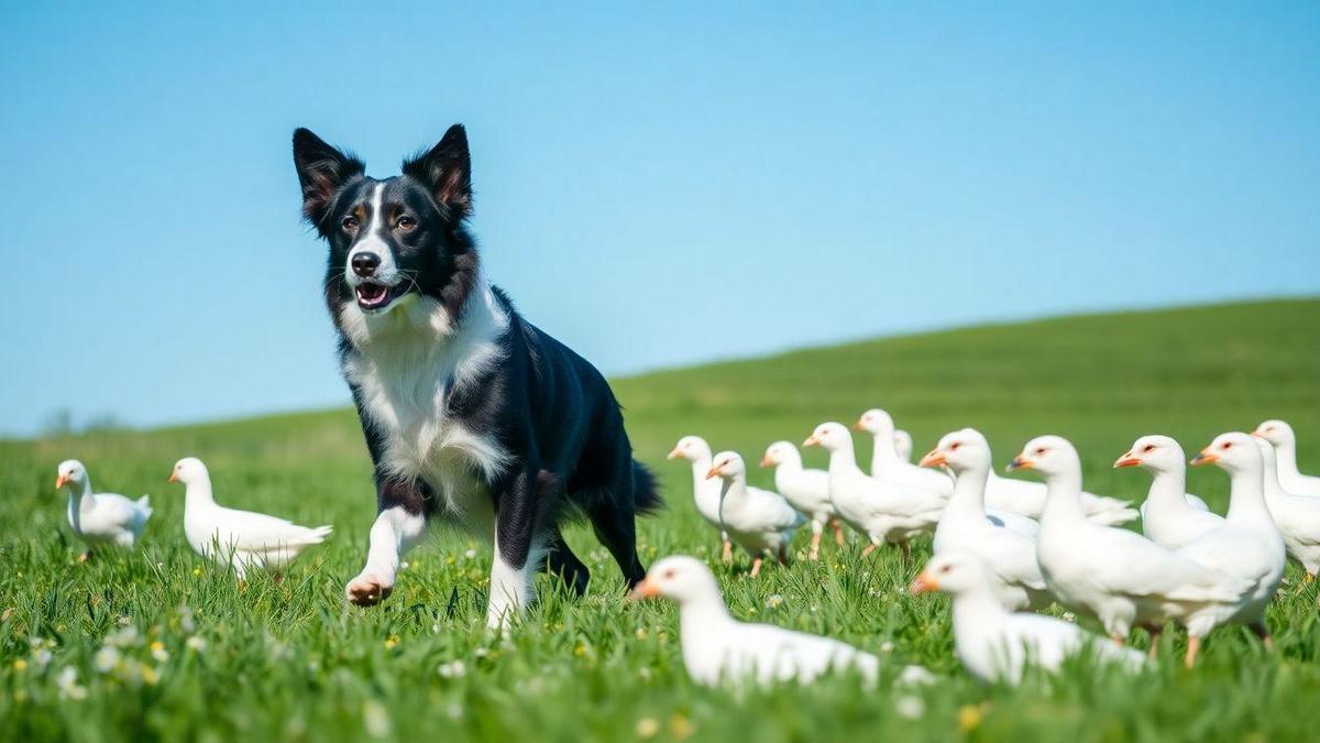 Instintos de Pastoreio e Comportamento de Border Collies