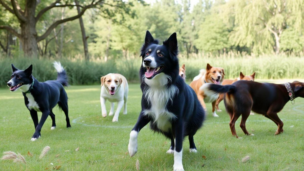 O Comportamento do Border Collie em Grupos de Cães