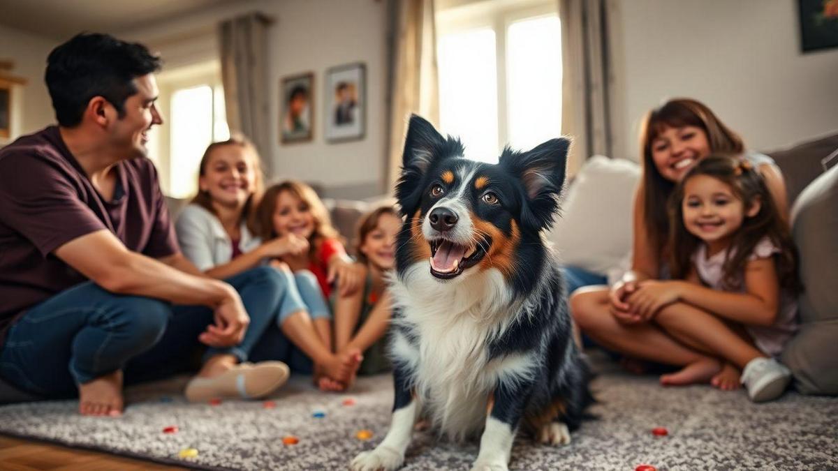 O Papel do Border Collie Misturado na Família