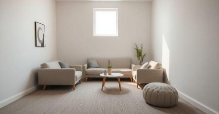 Tamanho ideal de tapetes em ambientes pequenos