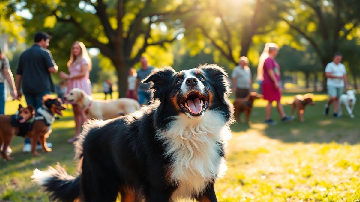 Benefícios da socialização para cães Border Collie
