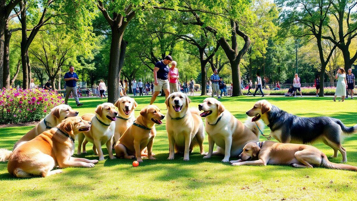 Benefícios da socialização para cães idosos